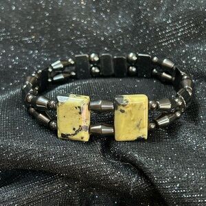Boho Hematite Magnetic healing bracelet